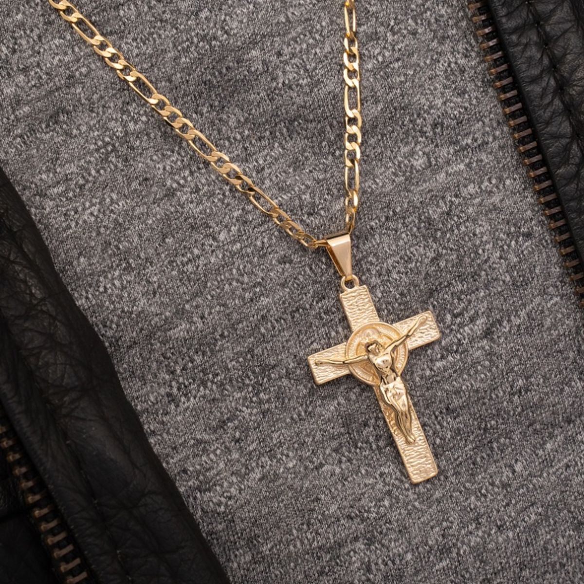 GENERICO - Cadena Tejido Clásica Semi delgada oro laminado 18k