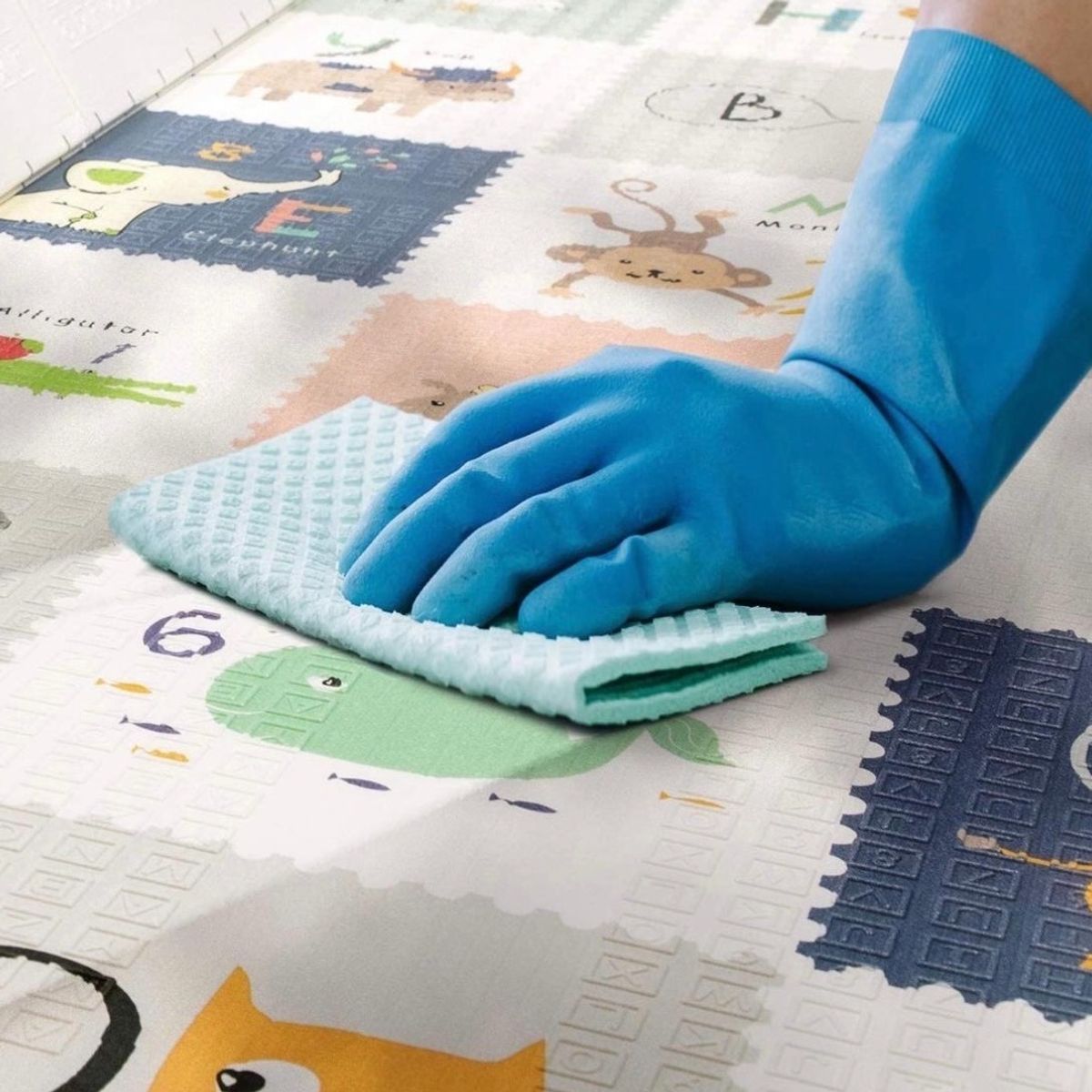 GENERICO - Alfombra Goma Eva Plegable Para Bebé / Con Bolso 180x200  Niña