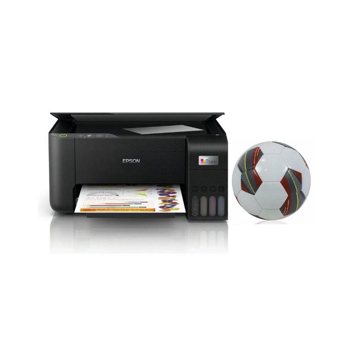 EPSON - Impresora Multifunción EcoTank  L3210 Epson con pelota de futbol de regalo