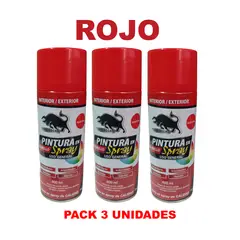 OEM - Pintura en spray Pack 3 Unidades Color Rojo