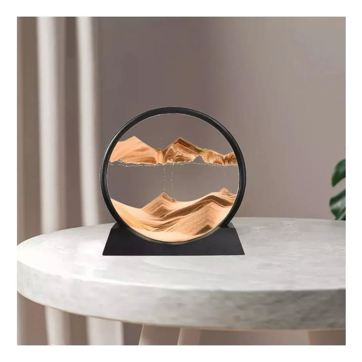 GENERICO - Reloj 3D arena 17cm sensorial movimiento líquido burbujas