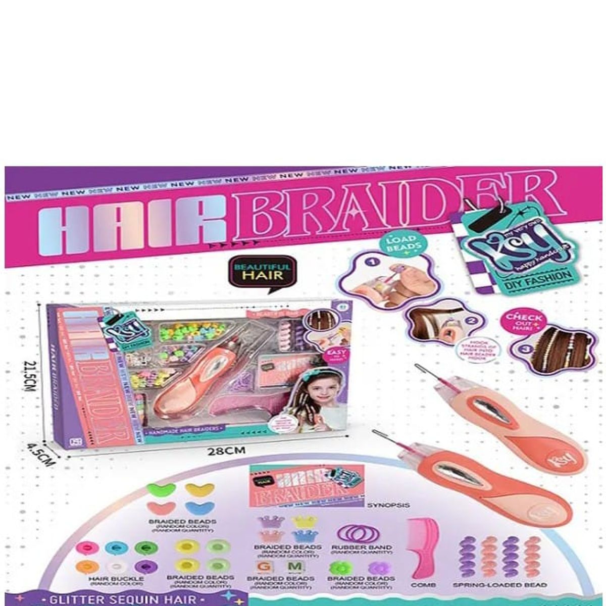 GENERICO - Juego maquina belleza de pelo para niña