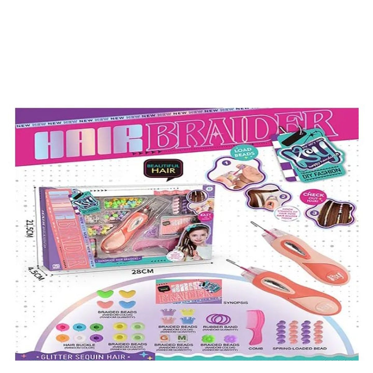 GENERICO - Juego maquina belleza de pelo para niña