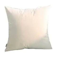 GENERICO - Cojin De Terciopelo Liso Cierre Oculto Medida 45x45cm Crema