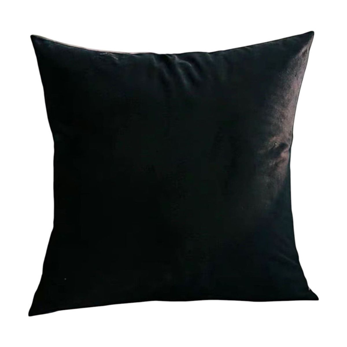 GENERICO - Pack 2 Cojines De Terciopelo Liso Medida 45x45cm Color Negro