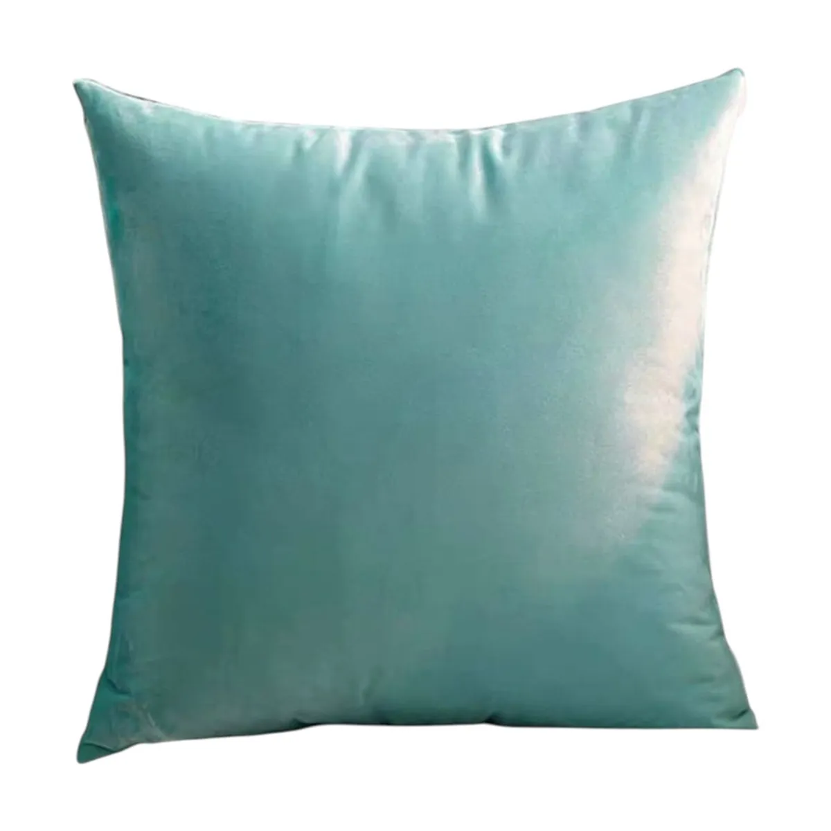 GENERICO - Pack 2 Cojines De Terciopelo Liso Medida 45x45cm Color Menta