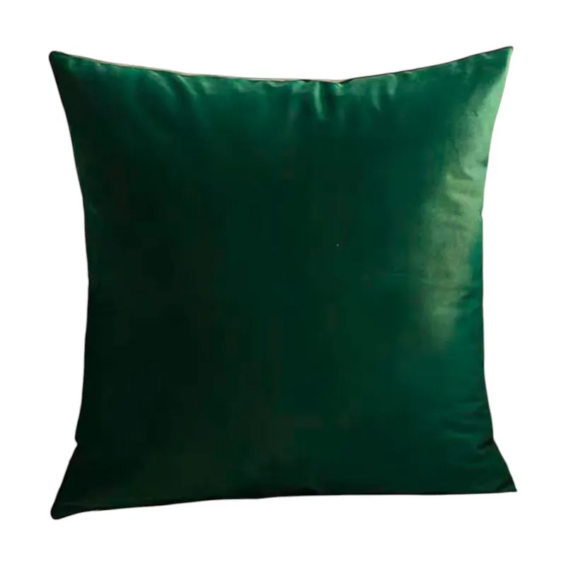 GENERICO - Pack 2 Cojines De Terciopelo Liso Medida 45x45cm Color Verde