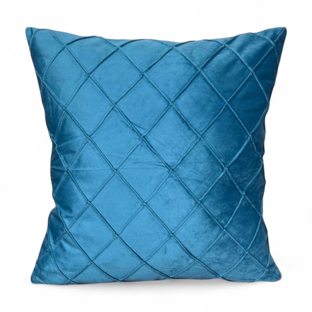 GENERICO - Cojin De Terciopelo Rombo Medida 45x45cm Color Turquesa