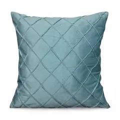 GENERICO - Pack 2 Cojines De Terciopelo Rombo Medida 45x45cm Color Menta