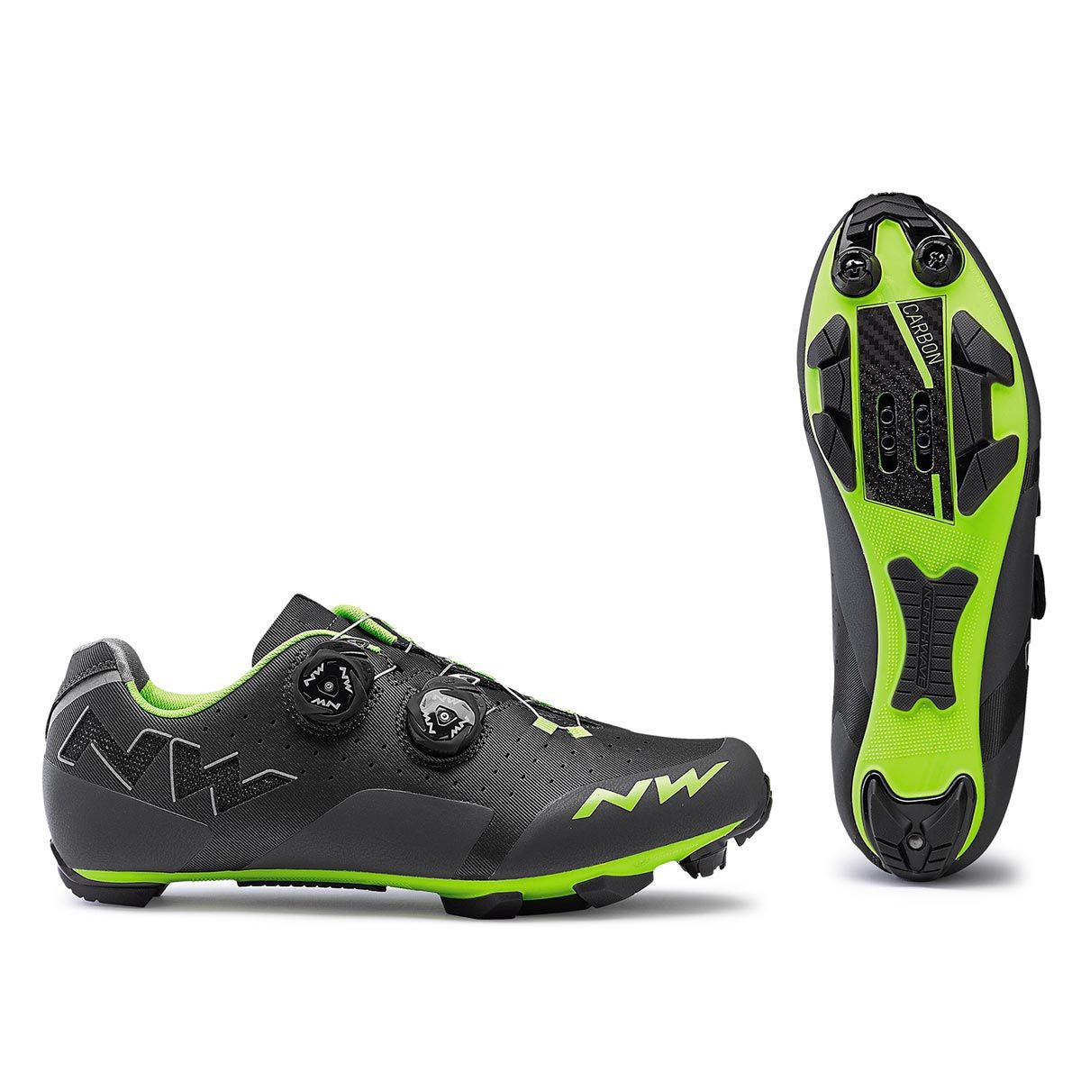 360 - Zapatilla Ciclismo Mtb Northwave® Rebel Blackgreen