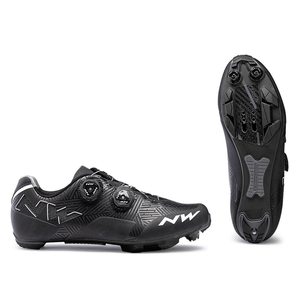 360 - Zapatillas Ciclismo Mtb Northwave® Rebel Carbon Black