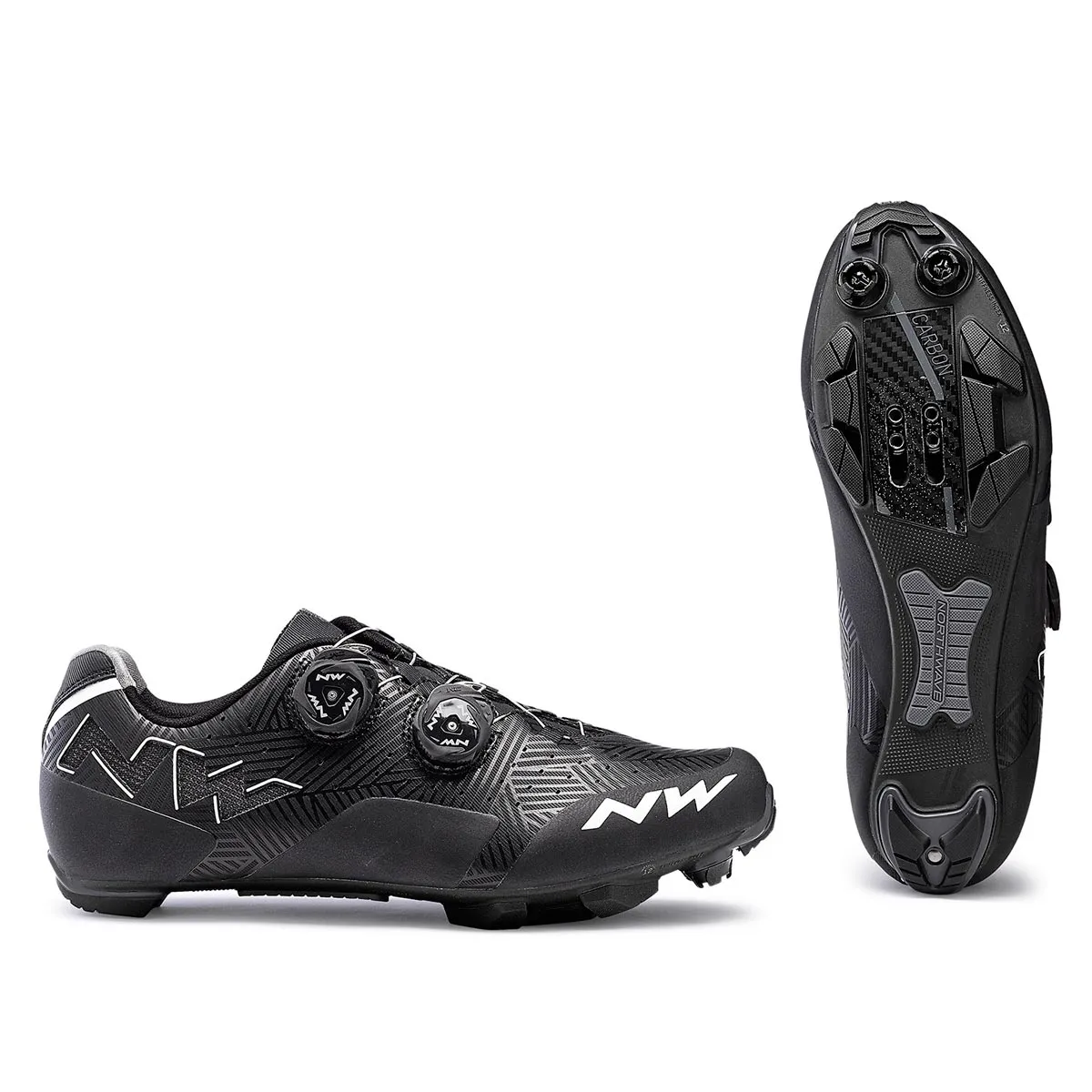 360 - Zapatillas Ciclismo Mtb Northwave® Rebel Carbon Black