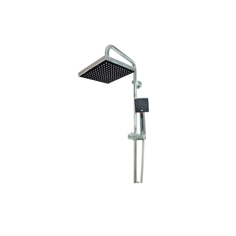 GENERICO - Set Ducha Cuadrada Manguera Flexible Columna Ducha Teléfon