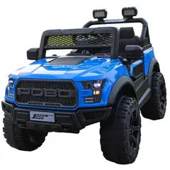 ABMTOYS - Auto a Batería 12V 4x4 Real 5 Motores Azul