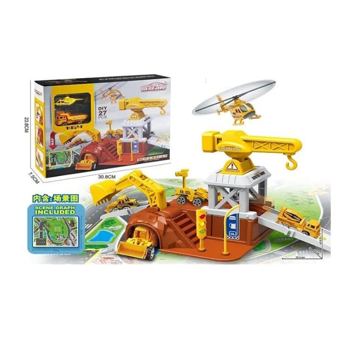 GENERICO - Caja juguete de estacion de construccion