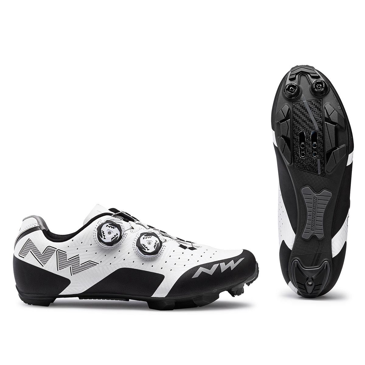 360 - Zapatillas Ciclismo Mtb Northwave® Rebel Carbon White