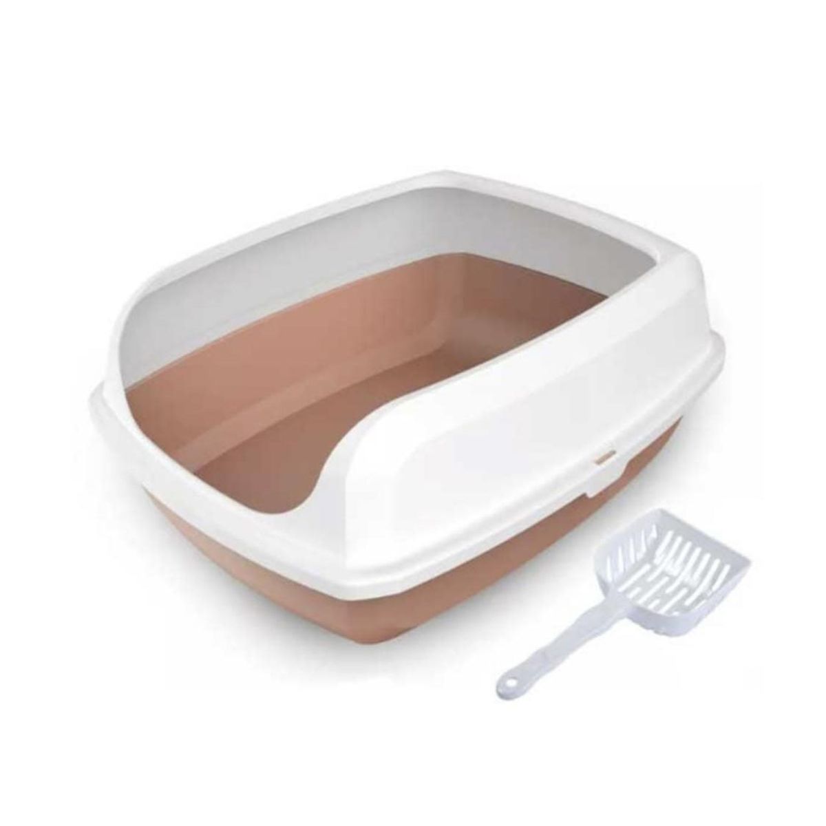 GENERICO - Arenero Sanitario Gato M 45x33,5x18,5 cm - Cafe - M