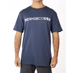 DC SHOES - Polera Hombre Logo Azul DC