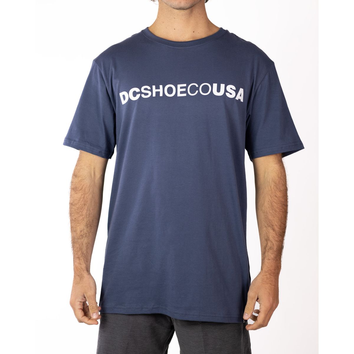 DC SHOES - Polera Hombre Logo  Azul DC