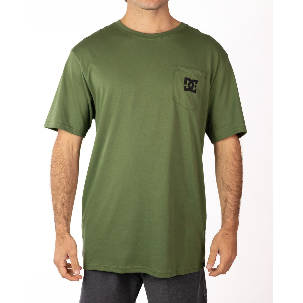 DC SHOES - Polera Hombre Star Verde DC