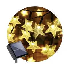 GENERICO - Guirnalda Led Solar Luces Calida Estrella 43m