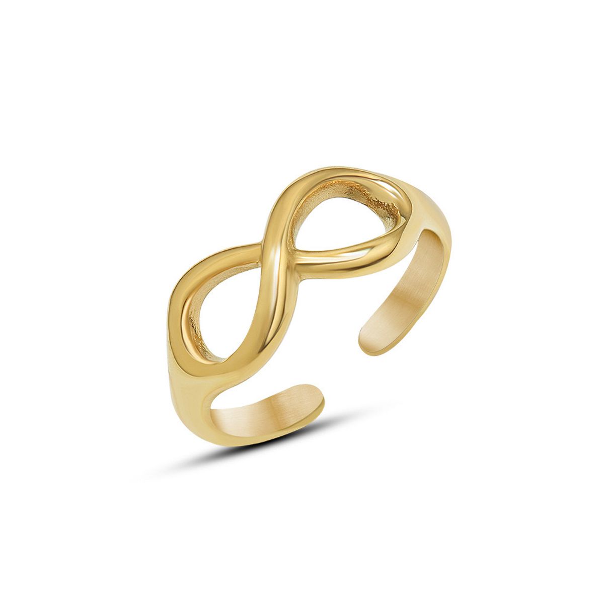 LUX JOYAS - Anillo Baño Oro Amarillo 18k Infinito