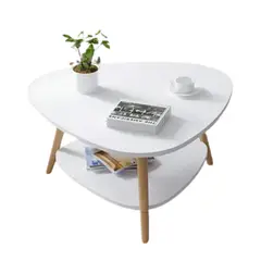 CRUSEC - Mesa Centro Triangular 60x60x42cm Decoracion Nordica Moderna