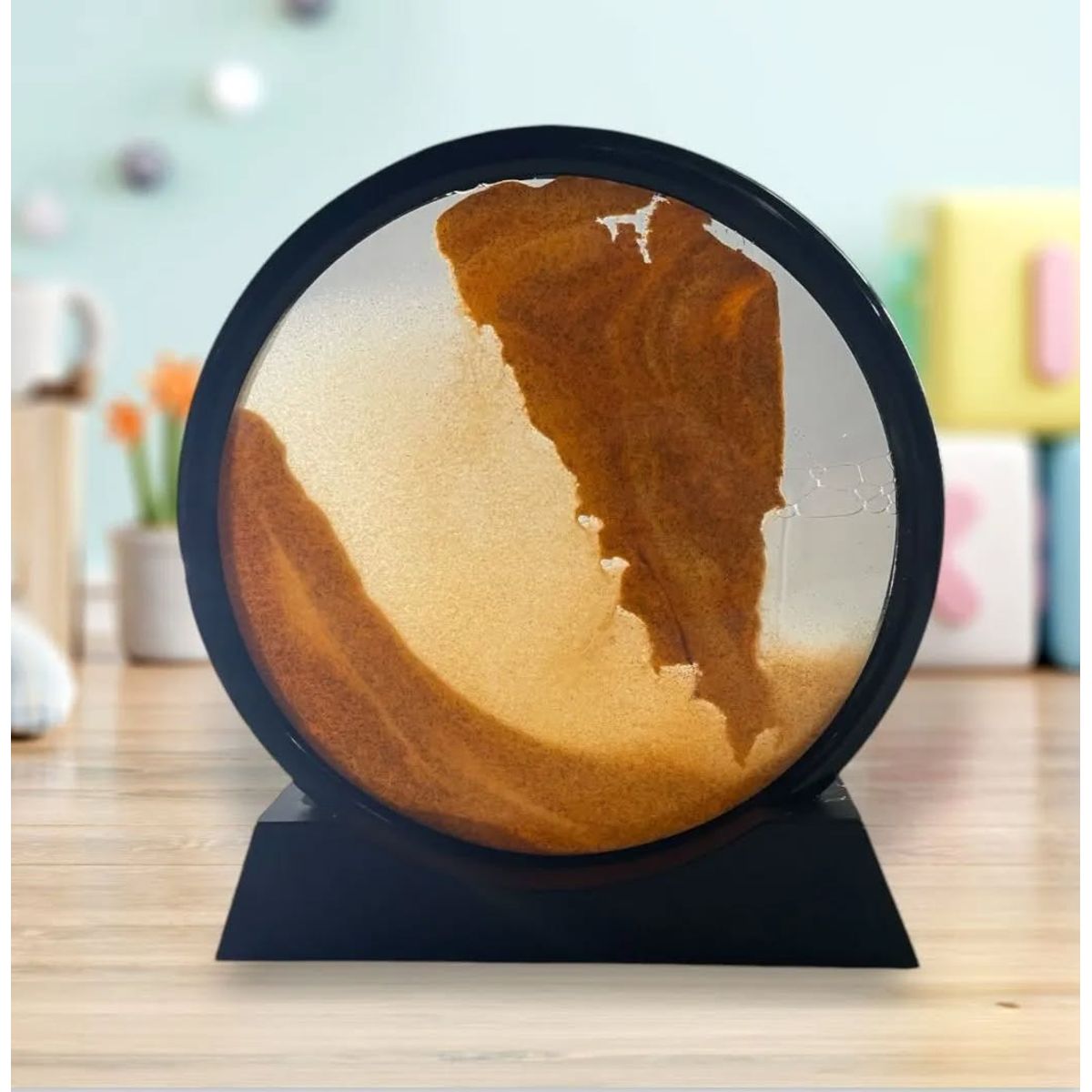 GENERICO - Reloj 3D arena 17cm sensorial movimiento líquido