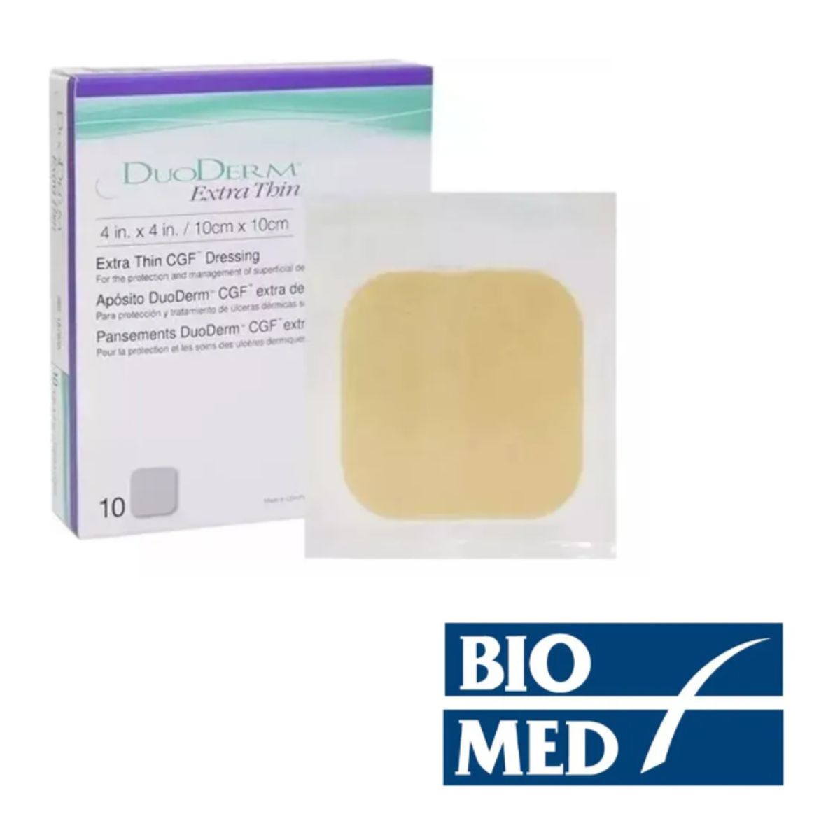 GENERICO - Pack X 3 Apósitos Duoderm Extra Thin 10x10 Cm 187955 -biomed