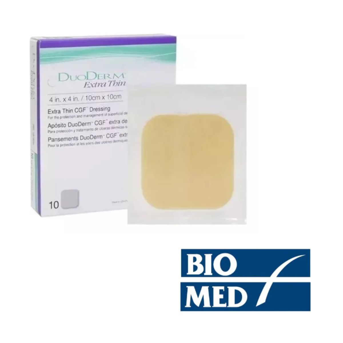 GENERICO - Pack X 3 Apósitos Duoderm Extra Thin 10x10 Cm 187955 -biomed