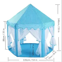 GENERICO - Carpa Infantil Castillo Celeste Portatil