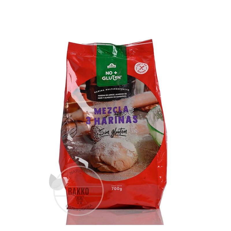 NUTRISA - NUTRISA PREMEZCLA 3 HARINAS SIN GLUTEN 700g
