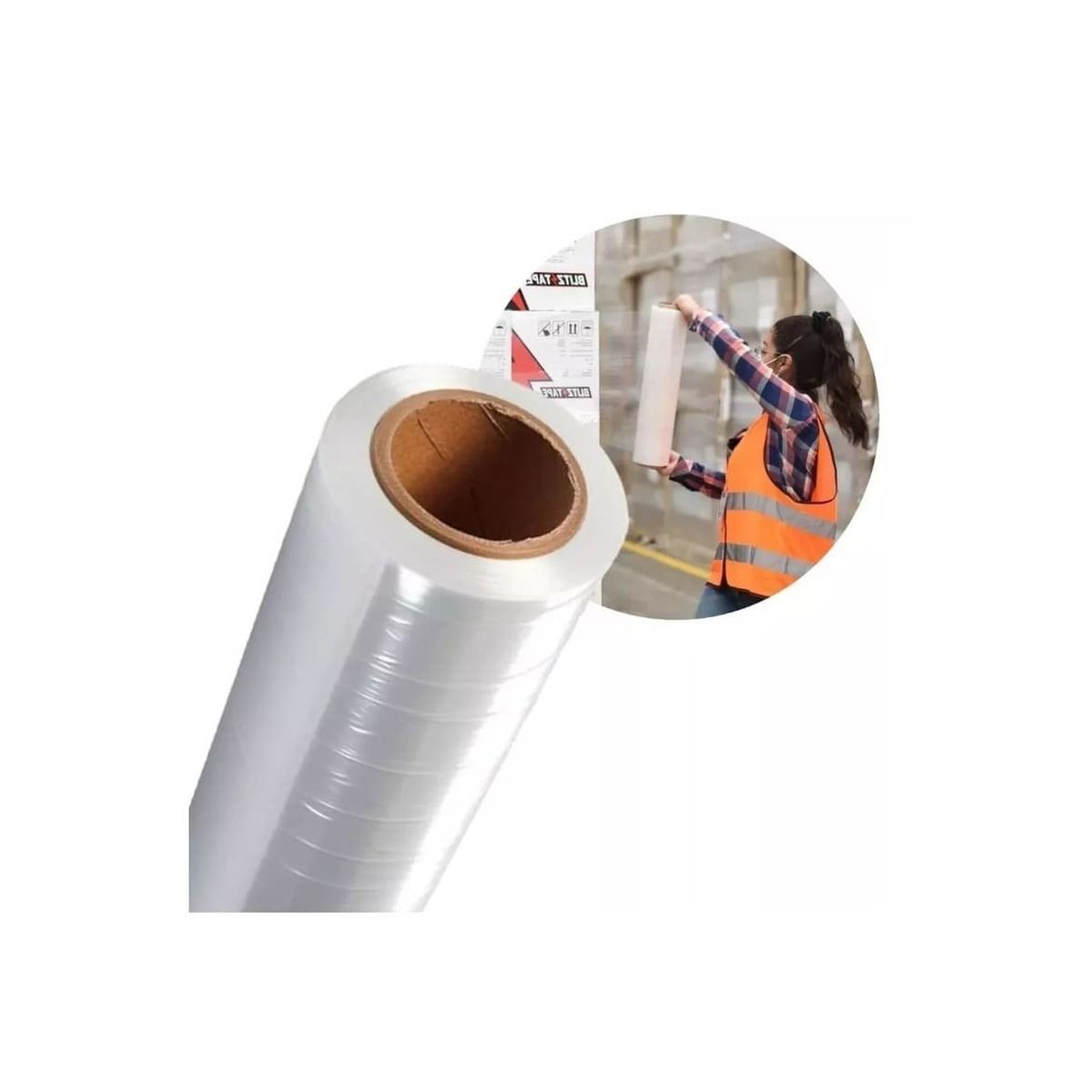 GENERICO - Rollo Film Embalaje 7kg Alusa Transparente 50cm Ancho