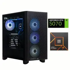 AMD CORP - PC Gamer AMD Ryzen 7 7700 - RTX 5070 12GB - 16GB DDR5 - 1TB - Win11