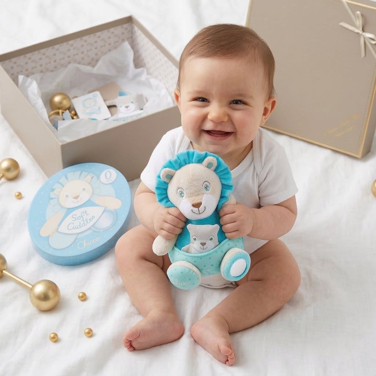 CHICCO - Peluche CHICCO León con Títere