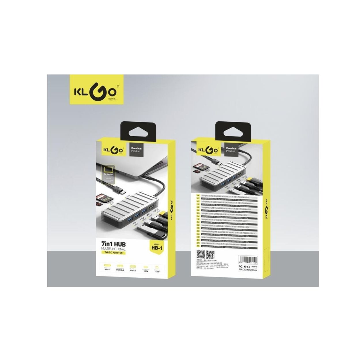 GENERICO - Adaptador Hub Type C 7 En 1 Usb 3.0 Hdmi 4k Multipuerto Usb