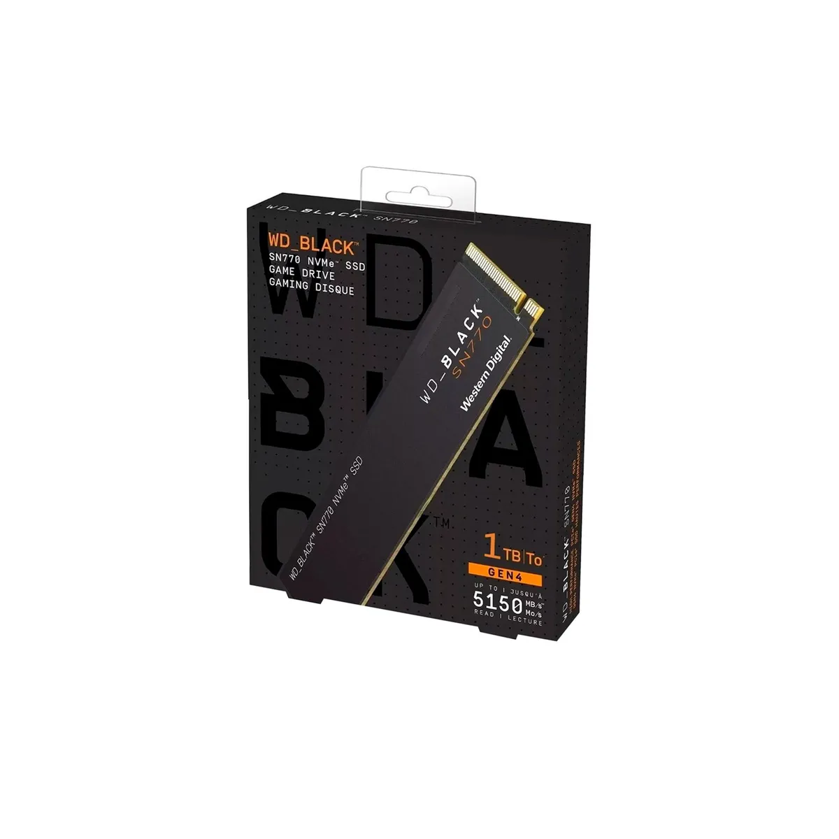 WESTERN DIGITAL - Unidad SSD Western Digital Black SN770 1TB M.2 2280 NVMe PCIe 4.0 x4
