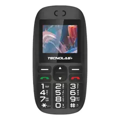 TECNOLAB - Teléfono Senior 4g Adulto Mayor Negro Fácil De Usar