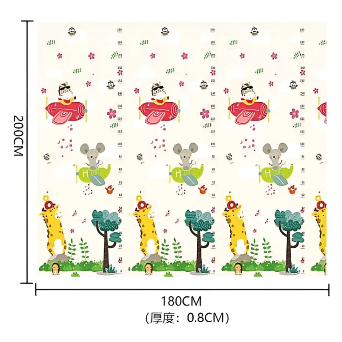 GENERICO - Alfombra Goma Para Bebés