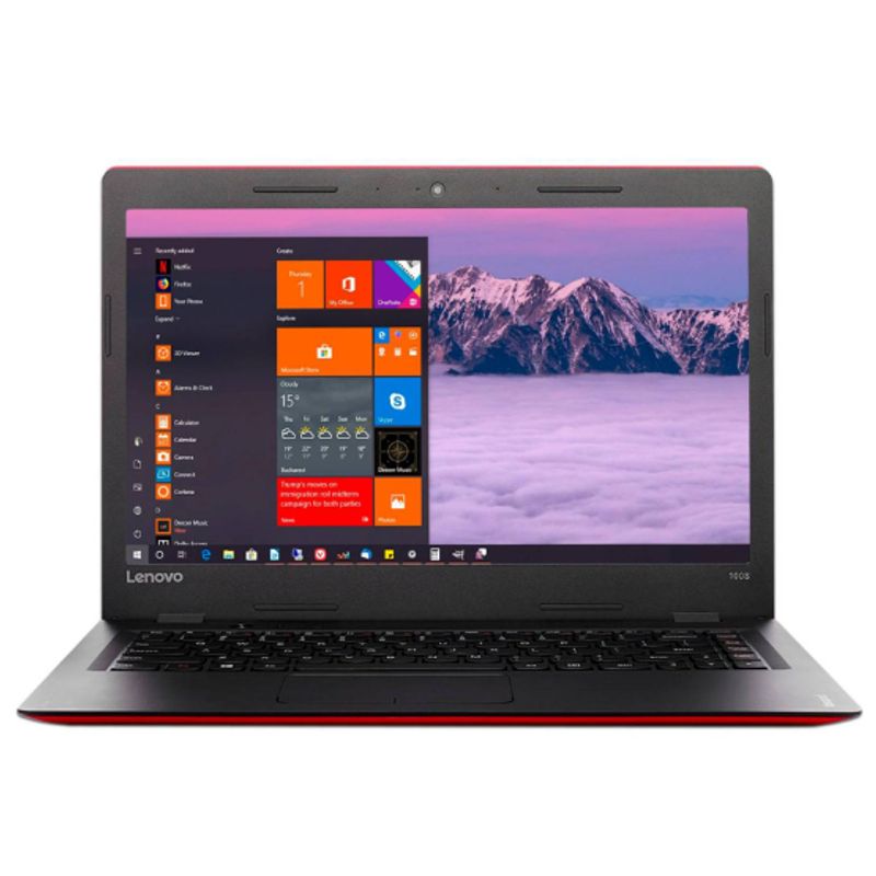 LENOVO - NOTEBOOK LENOVO IdeaPad 100S-14IBR INTEL CELERON 2GB RAM 120GB SSD ROJO