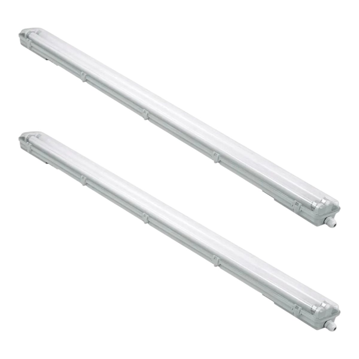 2 Canoas Estanco 60cm para 2 Tubos, IP65 (sin Tubos), marca GENERICO - Foto Principal