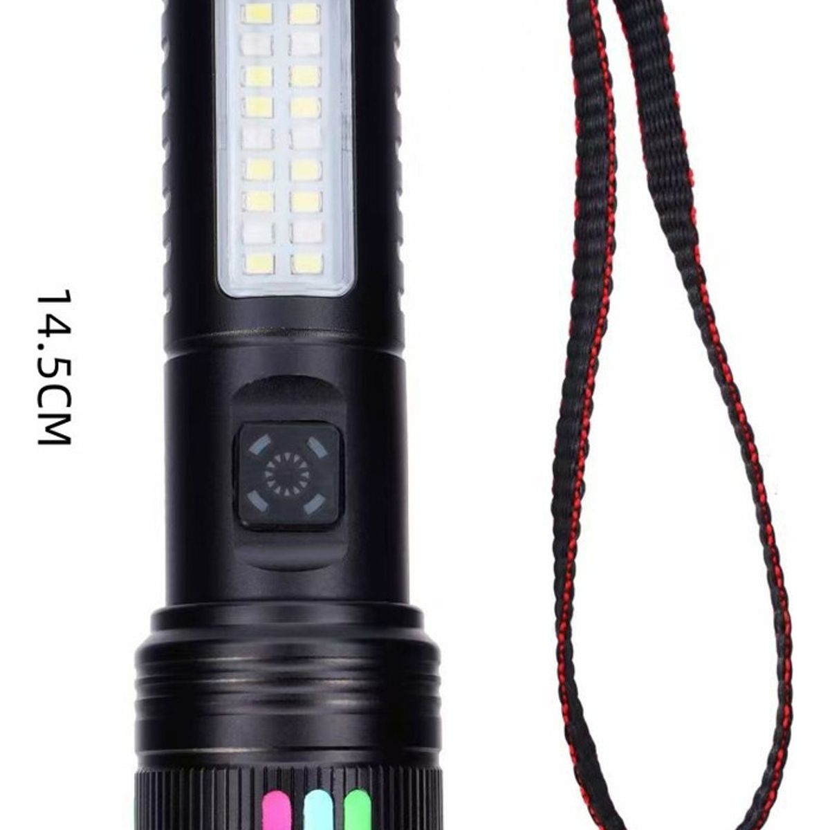 GENERICO - Linterna Led Gran Potencia Recargable Tactica Con Zoom 300lm