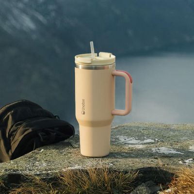 Imagen 2 del producto Vaso Térmico Tumbler 1180ml Acero Inoxidable con Tapa - Rosa