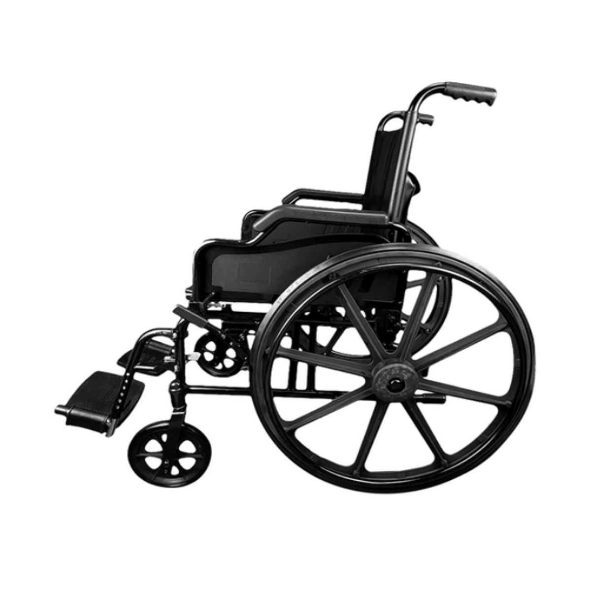 BLUNDING - Silla de Ruedas Plegable Premium rueda maciza Blunding