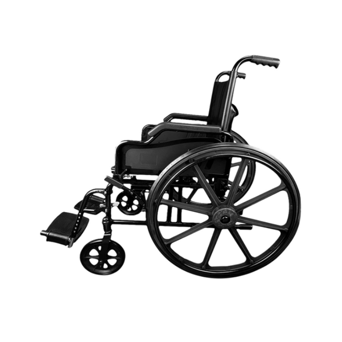 BLUNDING - Silla de Ruedas Plegable Premium rueda maciza Blunding