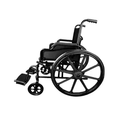 BLUNDING - Silla de Ruedas Plegable Premium rueda maciza