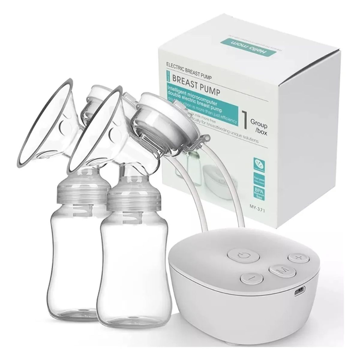 GENERICO - Extractor Eléctrico De Leche Materna Doble Biberón