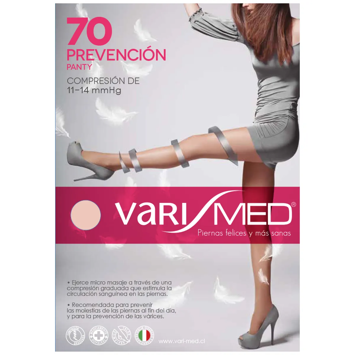 IBICI - PANTY 70 VARIMED TALLA 5 MARRON CLARO