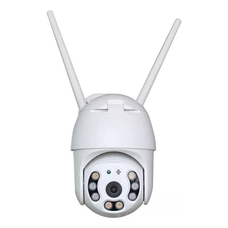 GENERICO - Cámara Ip Wifi Inteligente Exterior Alarma Hd 1080p Zoom Color Blanco