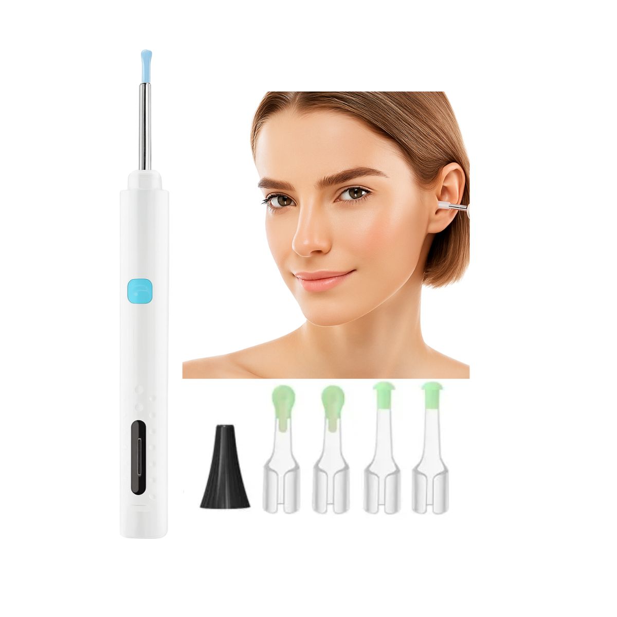 GENERICO - Kit Limpiador De Oídos Con Cámara Inalámbrico